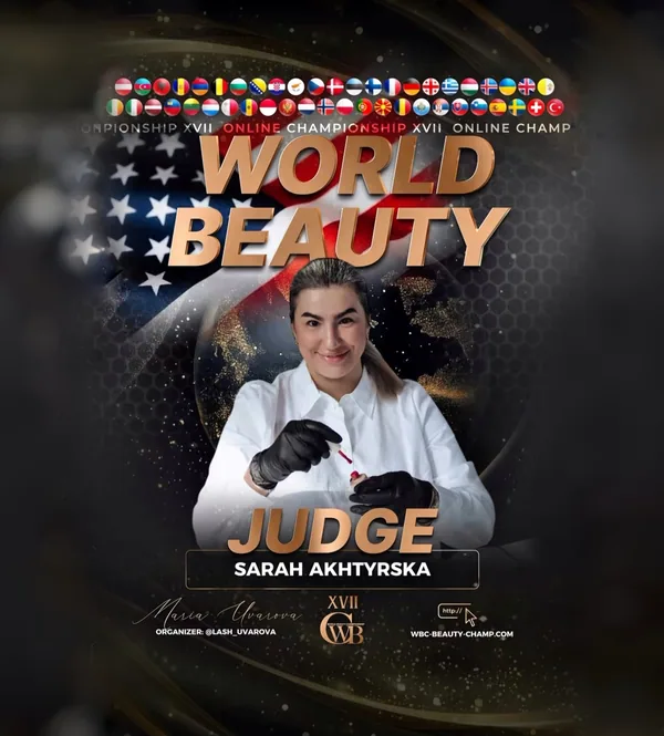 Sarah Akhtyrska — WBC judge banner