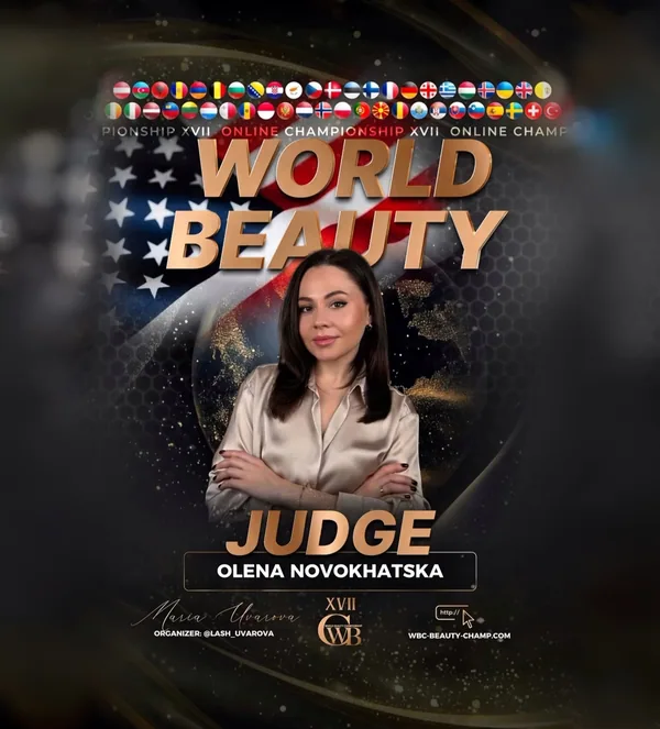 Olena Novokhatska — WBC judge banner