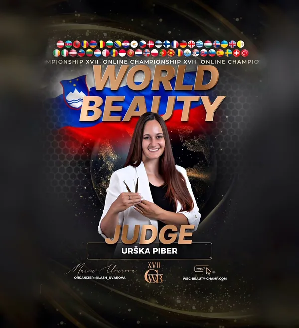 Urška Piber — WBC judge banner