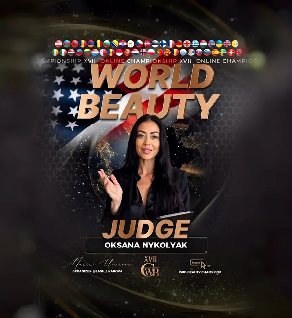 Oksana Nykolyak — WBC judge banner