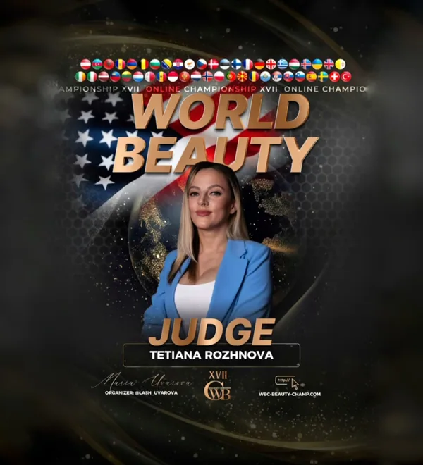 Tetiana Rozhnova — WBC judge banner