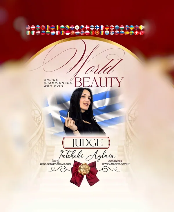 Feketéné Aglaia — WBC judge banner
