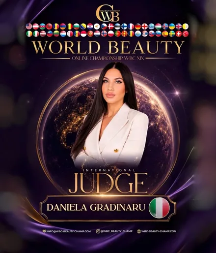 Daniela Gradinaru — WBC judge banner