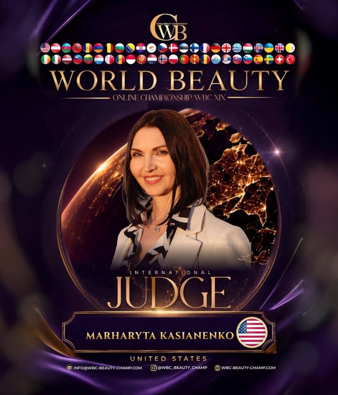 Marharyta Kasianenko — WBC judge banner