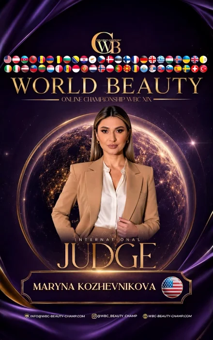 Maryna Kozhevnikova — WBC judge banner