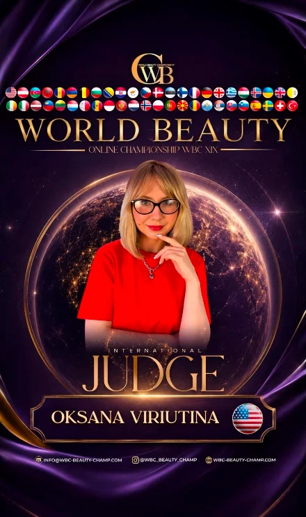 Oksana Viriutina — WBC judge banner