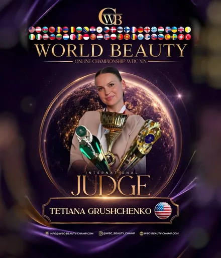 Tetiana Grushchenko — WBC judge banner