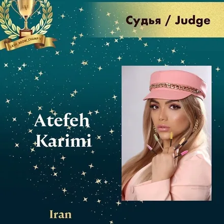 Atefeh Karimi — WBC judge banner